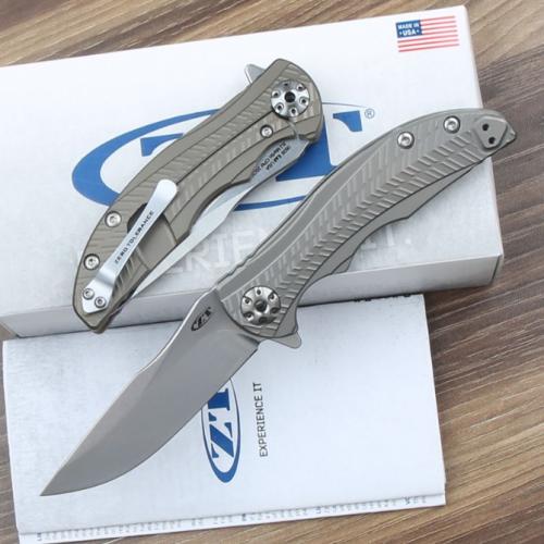 ZT0609 Titanium Folding Knife with Smooth Ceramic Bearings
