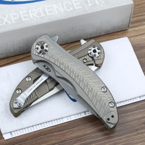 ZT0609 Titanium Folding Knife with Smooth Ceramic Bearings