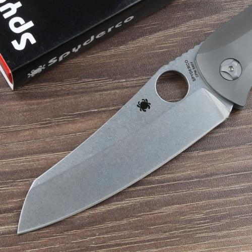 Spyderco C238TIP Folding Knife with Smooth Ceramic Bearings