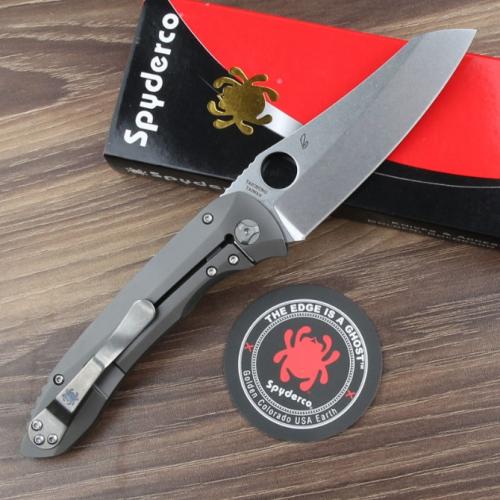 Spyderco C238TIP Folding Knife with Smooth Ceramic Bearings