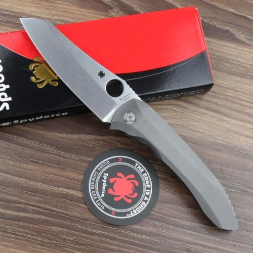 Spyderco C238TIP Folding Knife with Smooth Ceramic Bearings