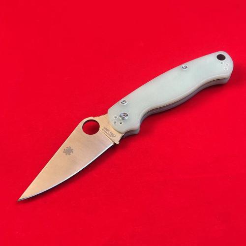 Spyderco C81 Folding Knife with Clear G10 Handle
