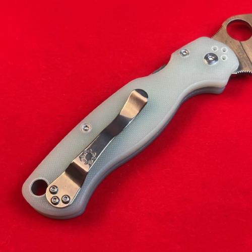 Spyderco C81 Folding Knife with Clear G10 Handle