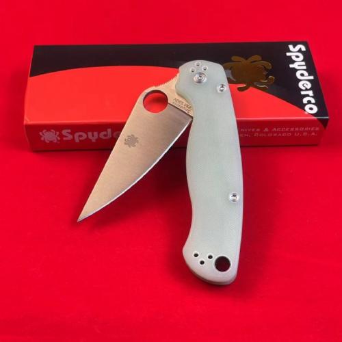 Spyderco C81 Folding Knife with Clear G10 Handle