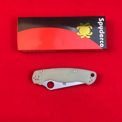 Spyderco C81 Folding Knife with Clear G10 Handle