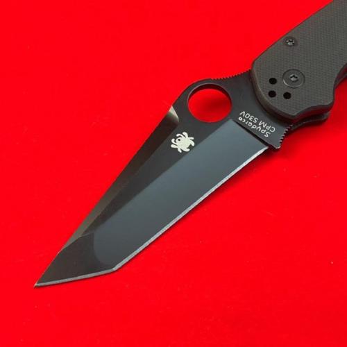 Spyderco C81 Folding Knife with Black G10 Handle