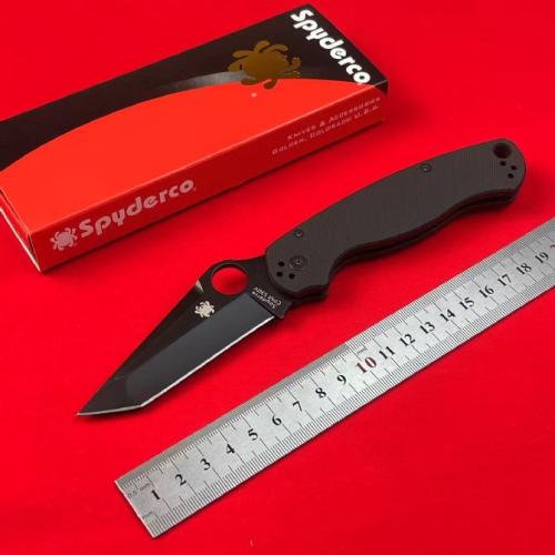 Spyderco C81 Folding Knife with Black G10 Handle