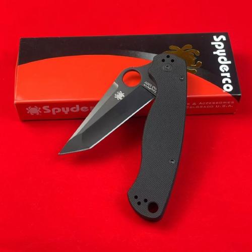 Spyderco C81 Folding Knife with Black G10 Handle
