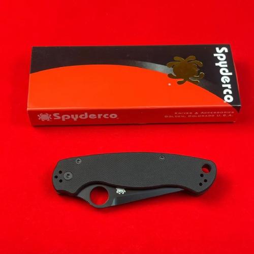 Spyderco C81 Folding Knife with Black G10 Handle