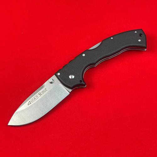 Cold Steel 4-Max Scout Folding Knife with Black Handle