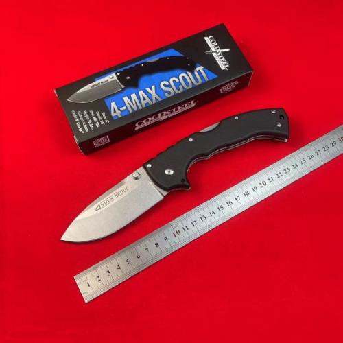 Cold Steel 4-Max Scout Folding Knife with Black Handle