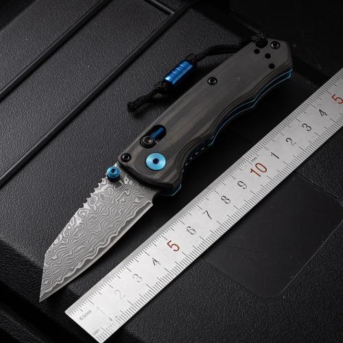 BENCHMADE Butterfly 290 Damascus Folding Knife