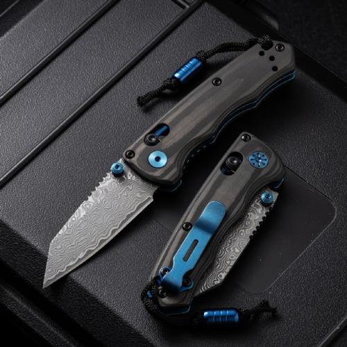 BENCHMADE Butterfly 290 Damascus Folding Knife