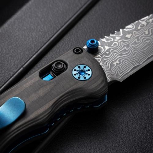 BENCHMADE Butterfly 290 Damascus Folding Knife