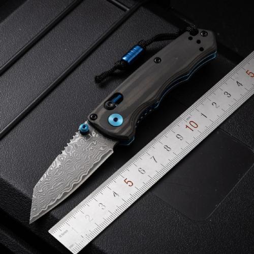 BENCHMADE Butterfly 290 Damascus Folding Knife