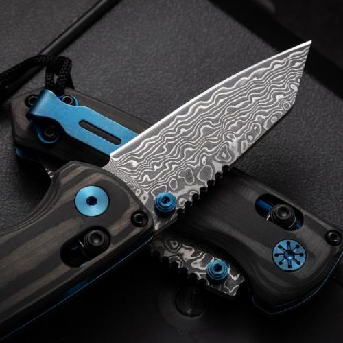 BENCHMADE Butterfly 290 Damascus Folding Knife