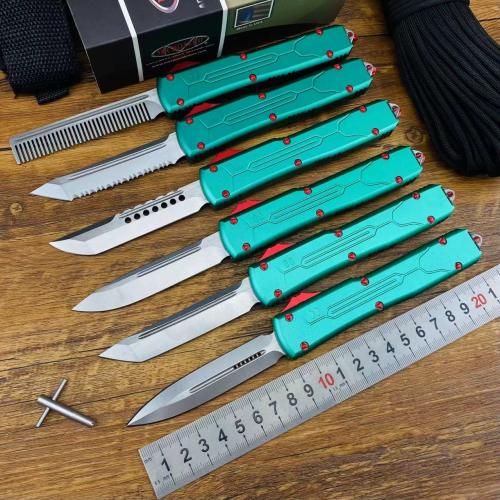 Introducing the Microtech UT85 Bounty Hunter: a perfect blend of precision engineering and bold desi...