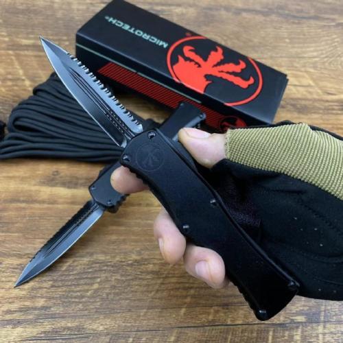 Introducing the Microtech Black Hera Serrated Edition.