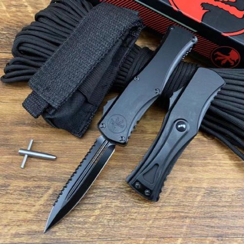Introducing the Microtech Black Hera Serrated Edition.