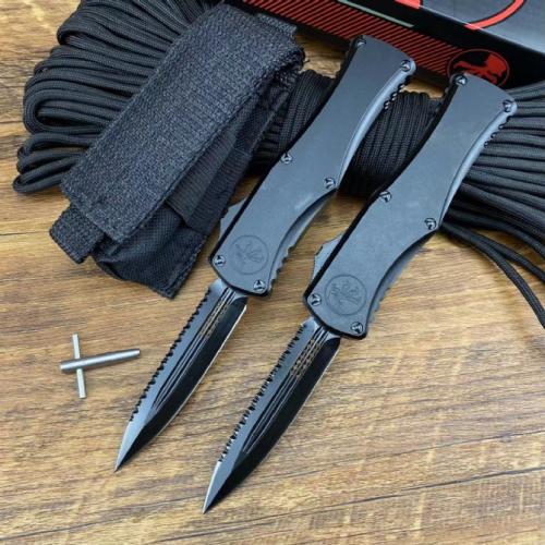 Introducing the Microtech Black Hera Serrated Edition.