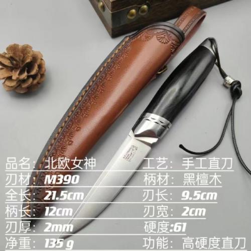 Nordic Goddess M390 Fixed Blade Knife: Precision Meets Elegance