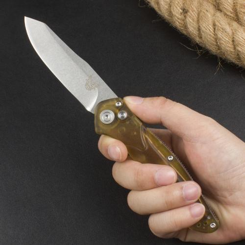 Introducing the new Benchmade 9400 Auto Knife, now featuring a PEI handle.