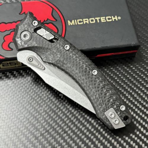 MICROTECH Amphibious Folding Knife with Carbon Fiber Handle