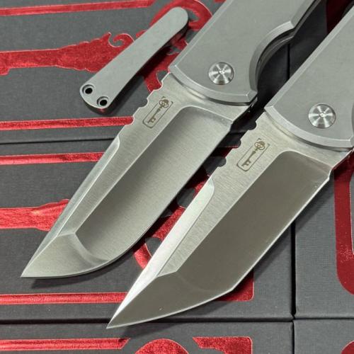 Chaves Knives 229 Redeemer Titanium Folding Knife with Dual Pocket Clips