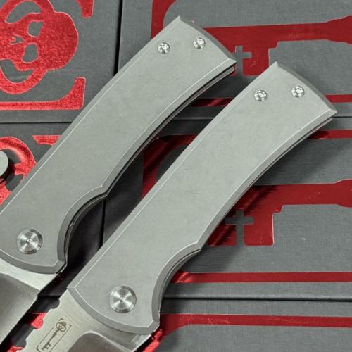 Chaves Knives 229 Redeemer Titanium Folding Knife with Dual Pocket Clips