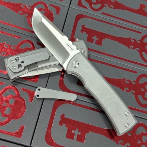 Chaves Knives 229 Redeemer Titanium Folding Knife with Dual Pocket Clips