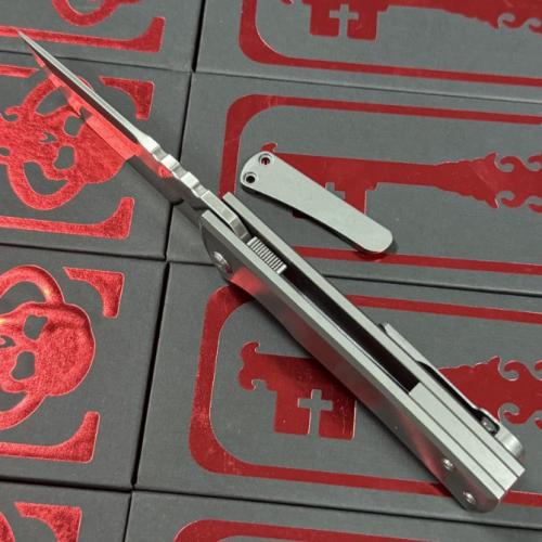 Chaves Knives 229 Redeemer Titanium Folding Knife with Dual Pocket Clips