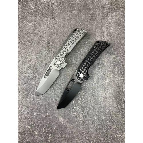Pterosaur Titanium Alloy Premium Folding Knife (Available in Two Styles with Textured Flathead)
