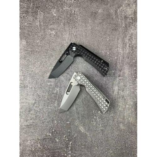Pterosaur Titanium Alloy Premium Folding Knife (Available in Two Styles with Textured Flathead)