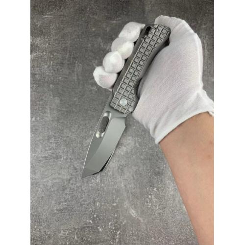 Pterosaur Titanium Alloy Premium Folding Knife (Available in Two Styles with Textured Flathead)