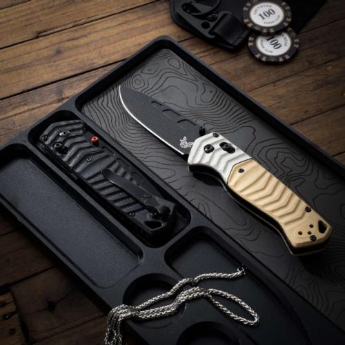 Introducing the 2024 Benchmade 593BK Tactical Folding Knife.