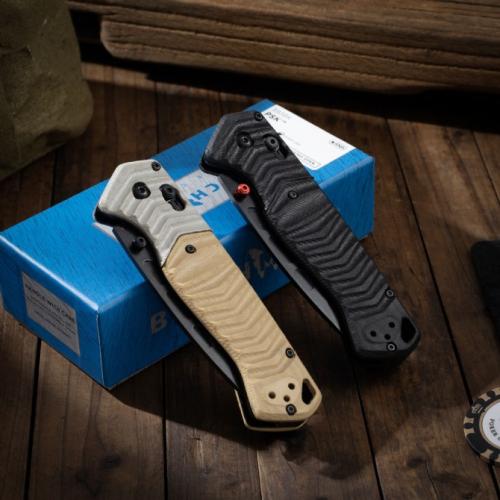 Introducing the 2024 Benchmade 593BK Tactical Folding Knife.