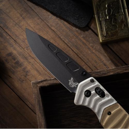 Introducing the 2024 Benchmade 593BK Tactical Folding Knife.
