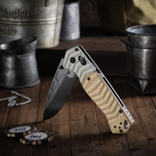 Introducing the 2024 Benchmade 593BK Tactical Folding Knife.