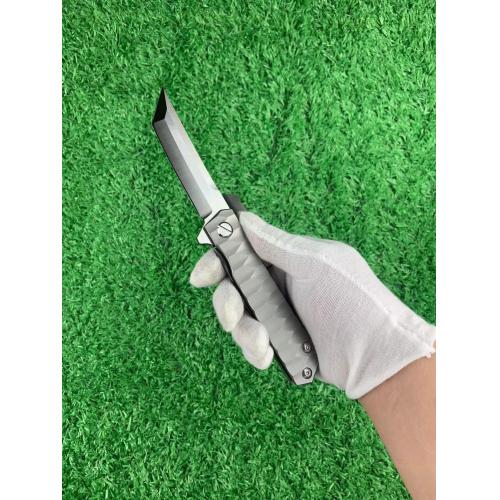 Titanium Alloy Folding Knife with Wave Pattern (Available in Two Styles)