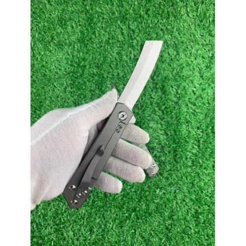Titanium Alloy Folding Knife with Wave Pattern (Available in Two Styles)