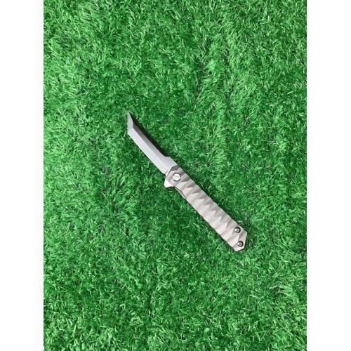 Titanium Alloy Folding Knife with Wave Pattern (Available in Two Styles)