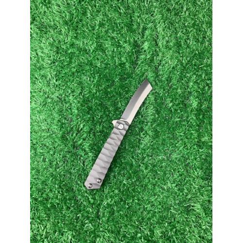 Titanium Alloy Folding Knife with Wave Pattern (Available in Two Styles)