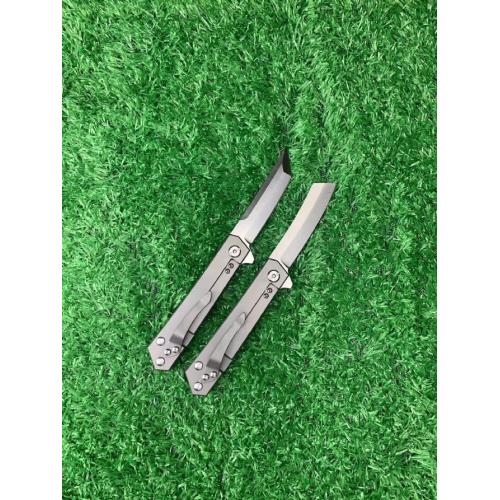 Titanium Alloy Folding Knife with Wave Pattern (Available in Two Styles)