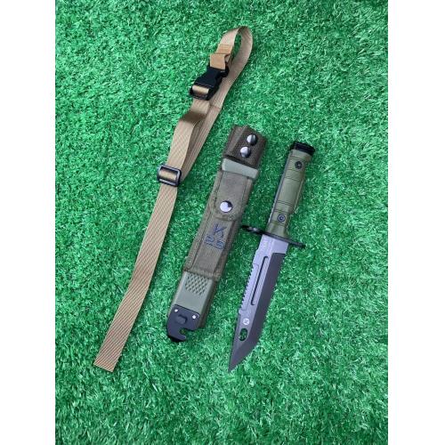 US Navy SEALs Tactical Bayonet (Green Square Tip)