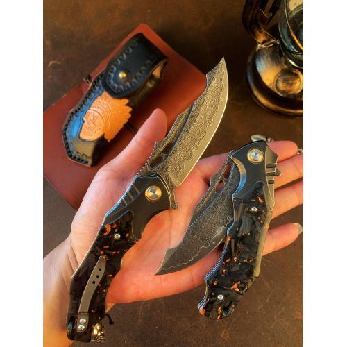 Introducing the Rhino Damascus Folding Knife: A New Arrival