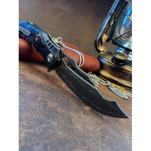 Introducing the Rhino Damascus Folding Knife: A New Arrival