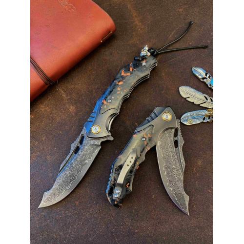 Introducing the Rhino Damascus Folding Knife: A New Arrival
