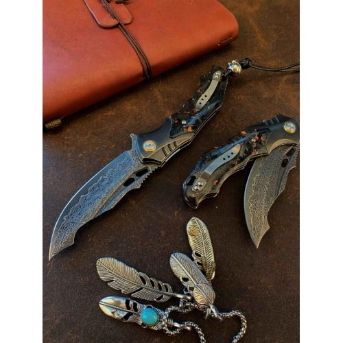 Introducing the Rhino Damascus Folding Knife: A New Arrival
