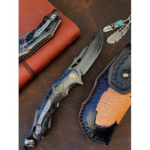 Introducing the Rhino Damascus Folding Knife: A New Arrival