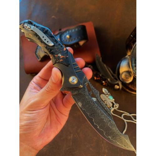 Introducing the Rhino Damascus Folding Knife: A New Arrival